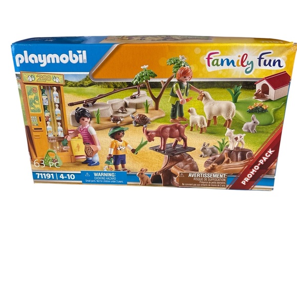 Nwt playmobil Family Fun Zoo Playset - Multicolor - Picture 1 of 1